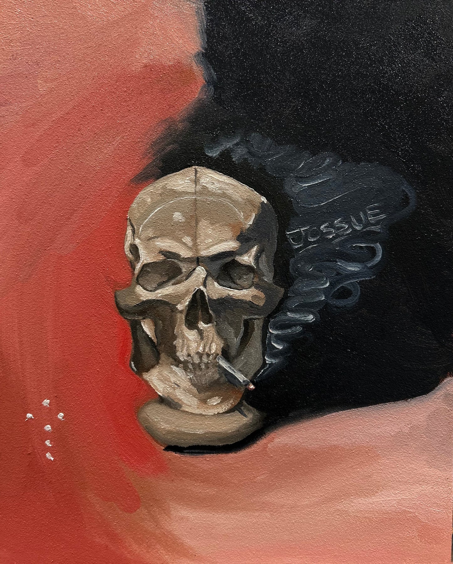 Skull With Cigarette