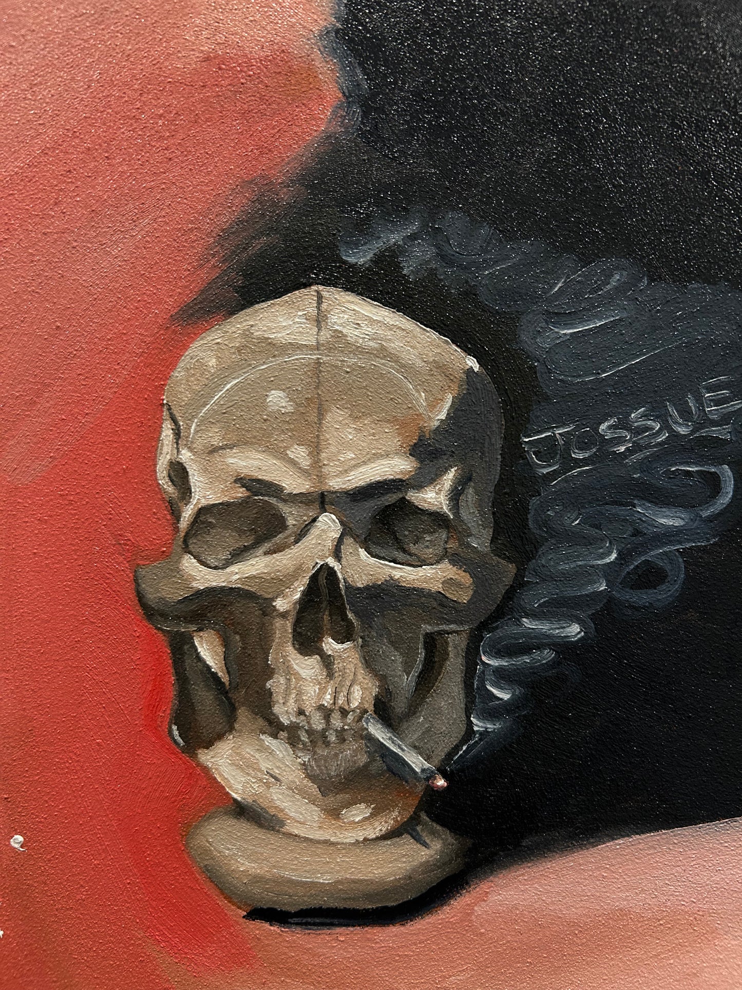 Skull With Cigarette