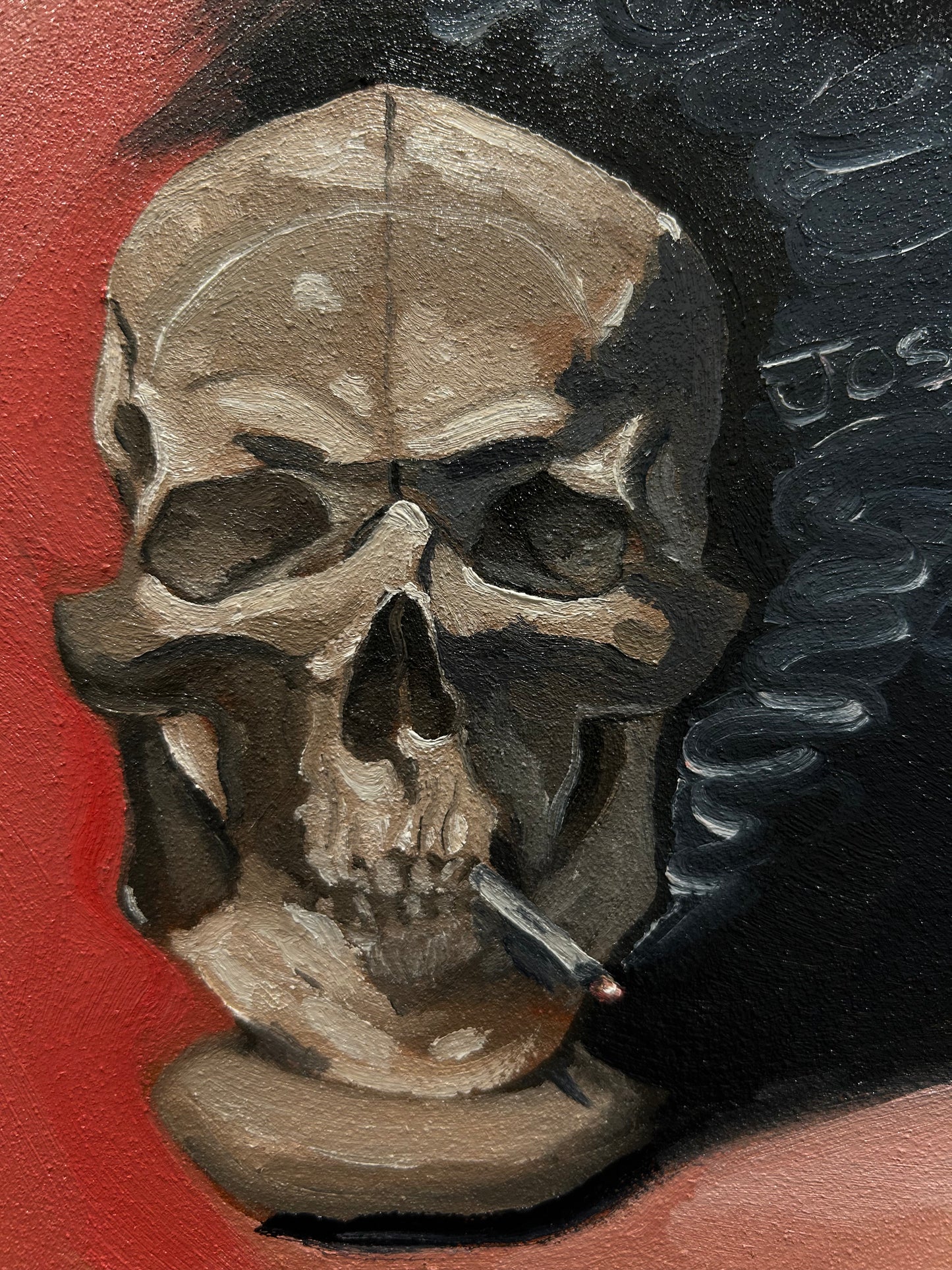 Skull With Cigarette